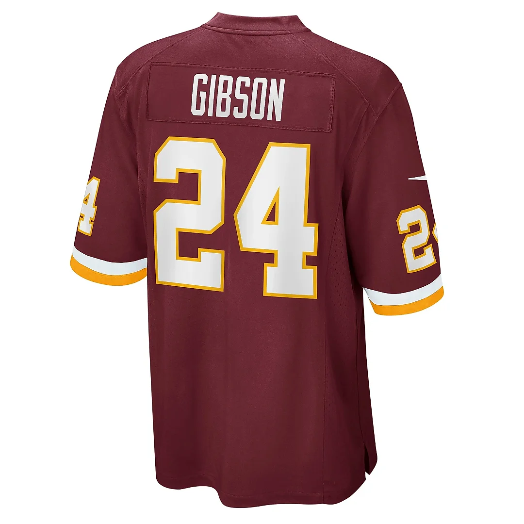 Zennovawear Men's Antonio Gibson Washington Football Team Burgundy Game Player Jersey