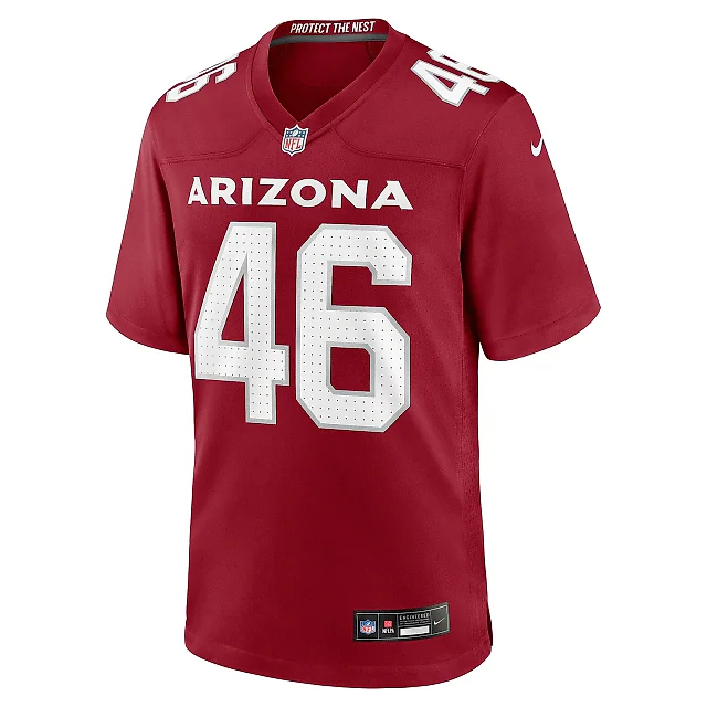 Zennovawear Men's Arizona Cardinals Aaron Brewer Cardinal Team Game Jersey