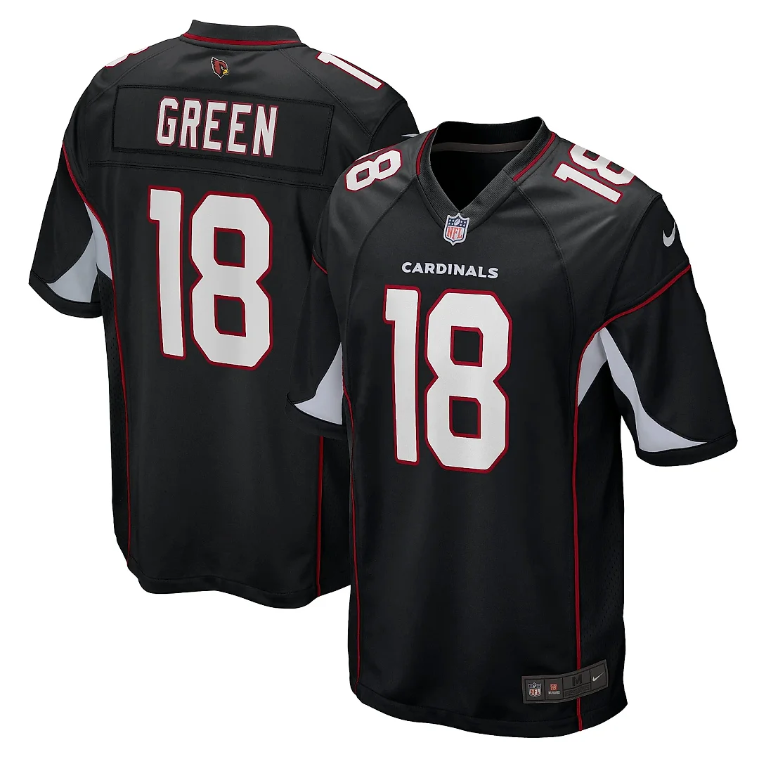 Zennovawear Men's Arizona Cardinals A.J. Green Black Game Jersey