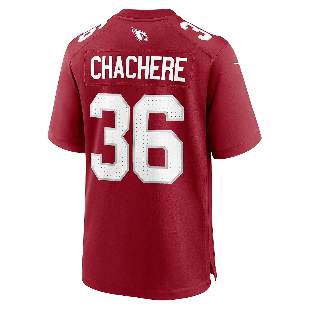 Zennovawear Men's Arizona Cardinals Andre Chachere Cardinal Team Game Jersey