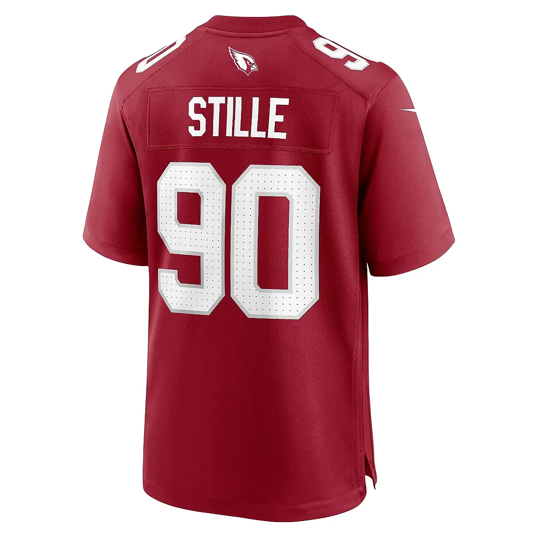 Zennovawear Men's Arizona Cardinals Ben Stille Cardinal Team Game Jersey