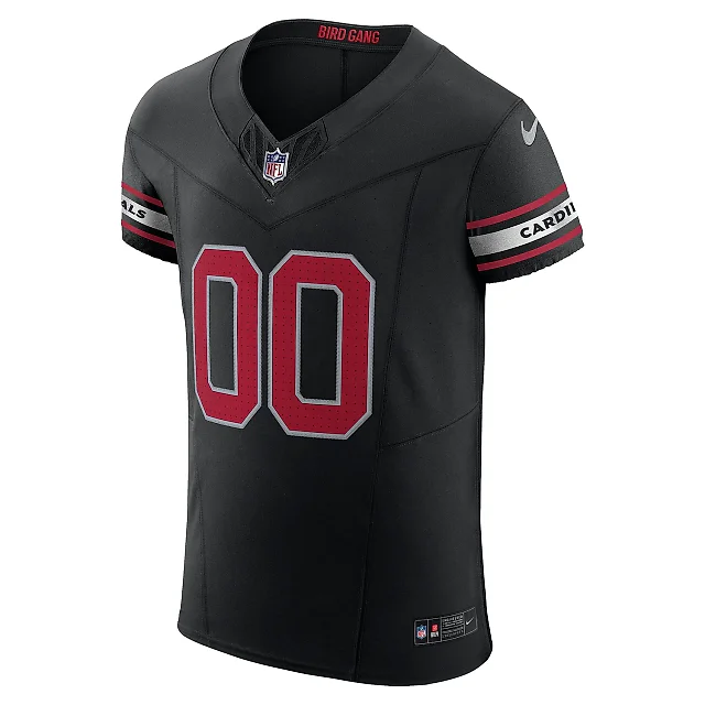 Zennovawear Men's Arizona Cardinals Black Vapor F.U.S.E. Elite Custom Jersey
