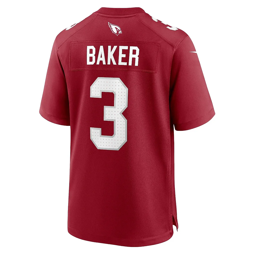 Zennovawear Men's Arizona Cardinals Budda Baker Cardinal Game Player Jersey