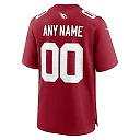 Zennovawear Men's Arizona Cardinals Cardinal Custom Game Jersey