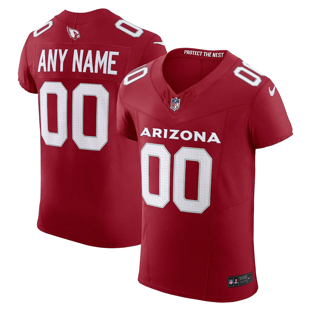 Zennovawear Men's Arizona Cardinals Cardinal Vapor F.U.S.E. Elite Custom Jersey