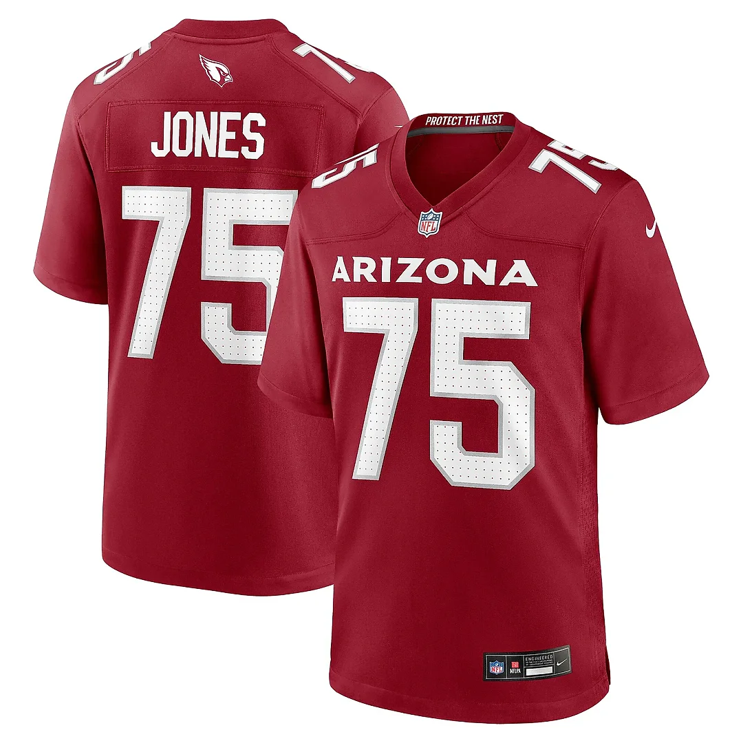 Zennovawear Men's Arizona Cardinals Christian Jones Cardinal Team Game Jersey