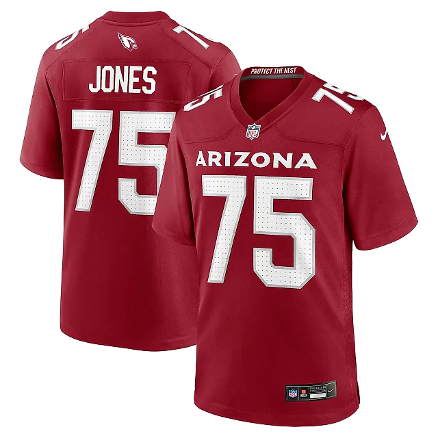 Zennovawear Men's Arizona Cardinals Christian Jones Cardinal Team Game Jersey