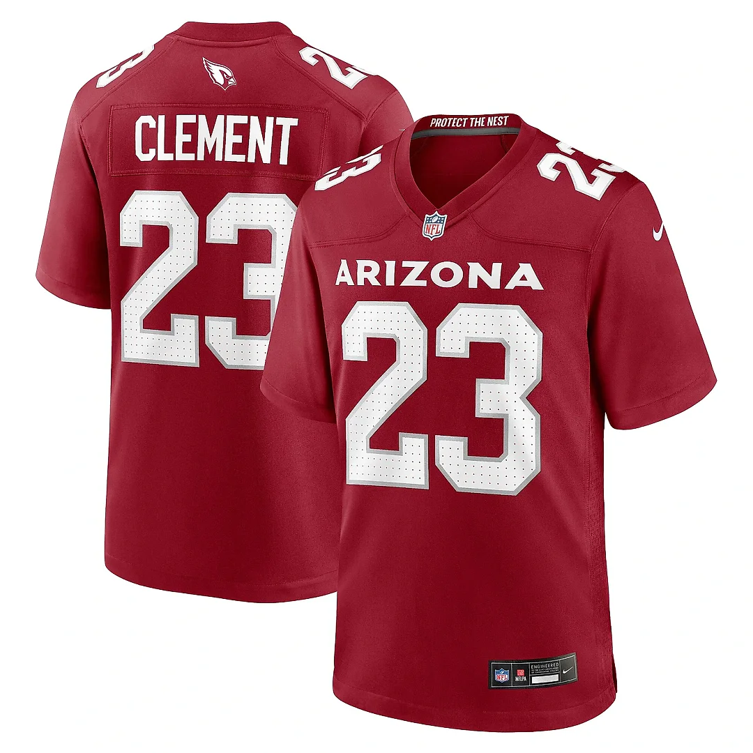 Zennovawear Men's Arizona Cardinals Corey Clement Cardinal Team Game Jersey
