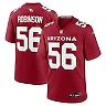 Zennovawear Men's Arizona Cardinals Darius Robinson Cardinal Team Game Jersey