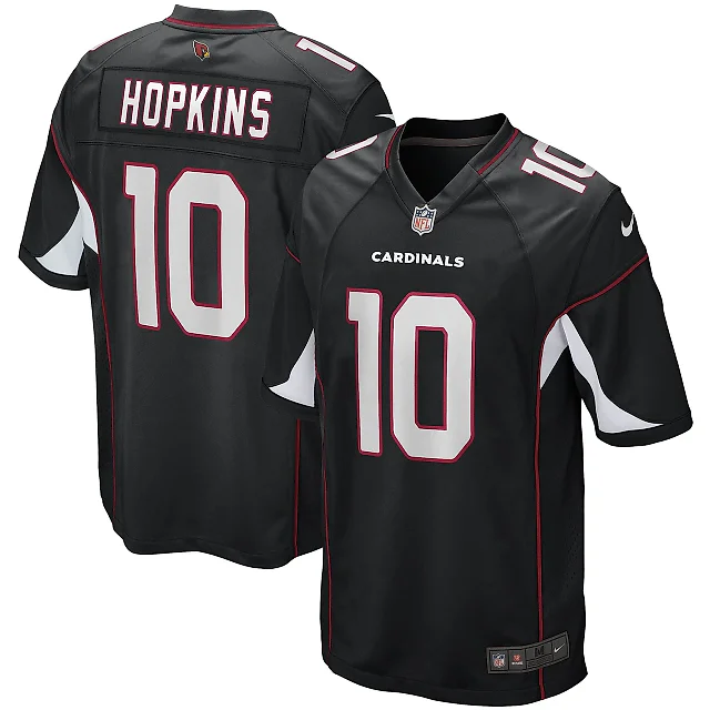 Zennovawear Men's Arizona Cardinals DeAndre Hopkins Black Game Jersey