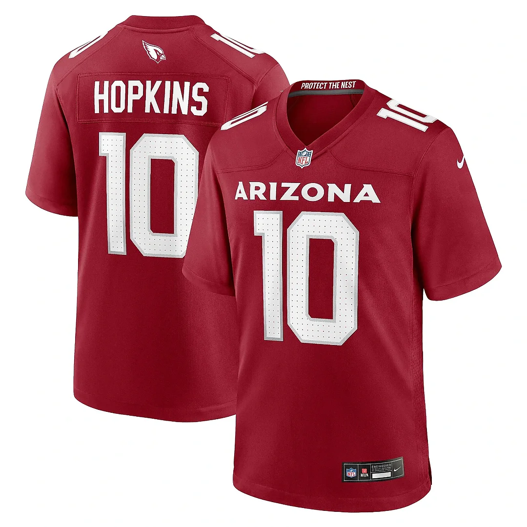 Zennovawear Men's Arizona Cardinals DeAndre Hopkins Cardinal Game Player Jersey