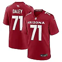 Zennovawear Men's Arizona Cardinals Dennis Daley Cardinal Game Player Jersey