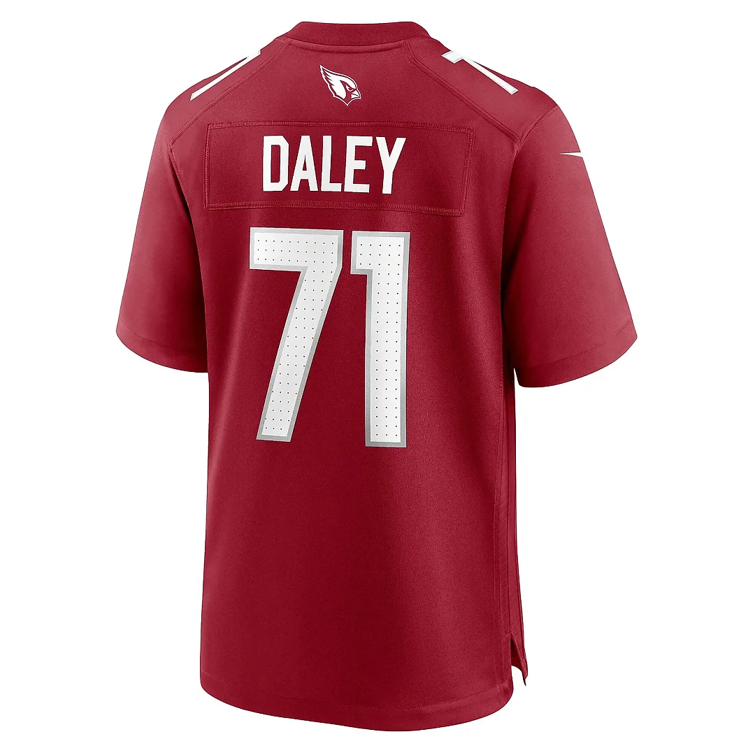 Zennovawear Men's Arizona Cardinals Dennis Daley Cardinal Game Player Jersey