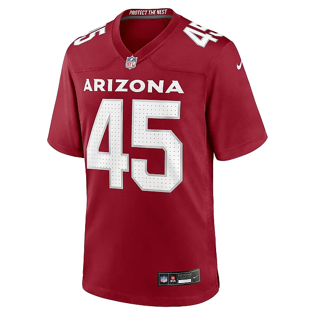 Zennovawear Men's Arizona Cardinals Dennis Gardeck Cardinal Team Game Jersey