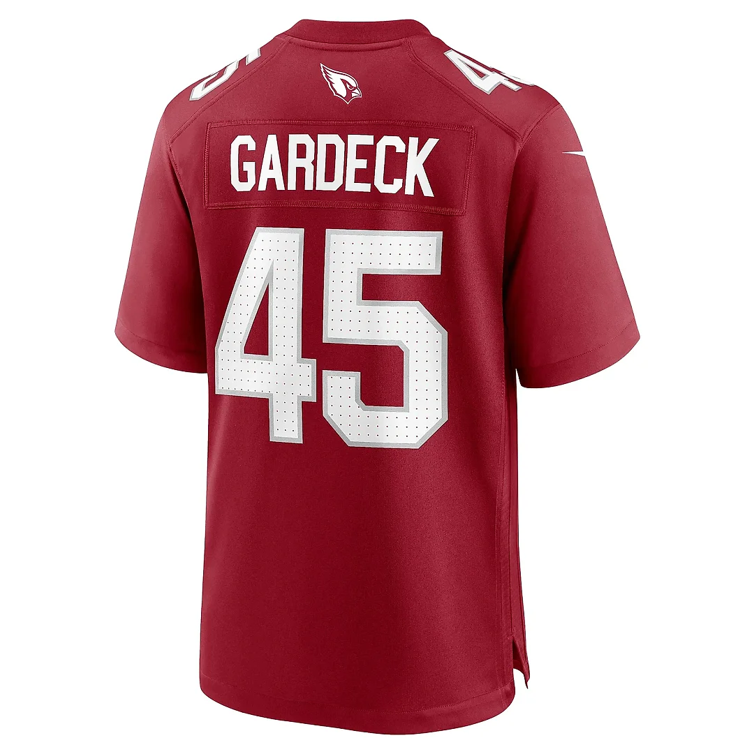 Zennovawear Men's Arizona Cardinals Dennis Gardeck Cardinal Team Game Jersey