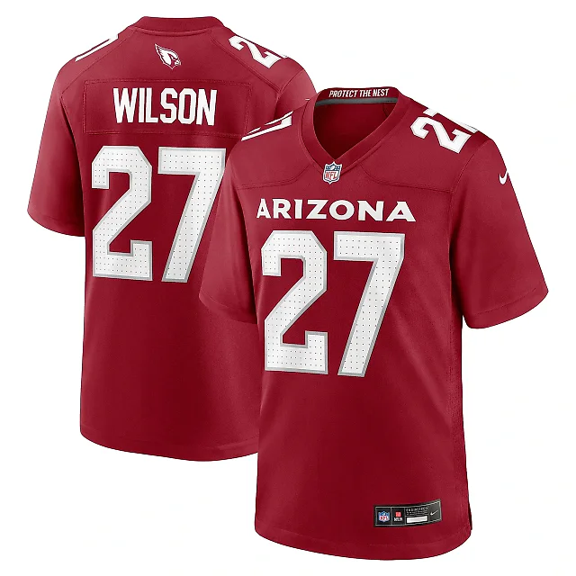 Zennovawear Men's Arizona Cardinals Divaad Wilson Cardinal Team Game Jersey