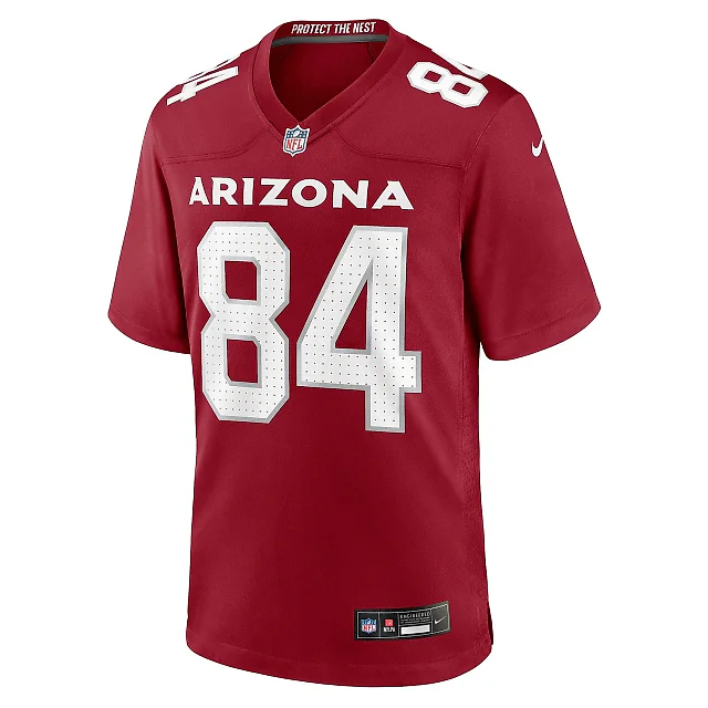 Zennovawear Men's Arizona Cardinals Elijah Higgins Cardinal Team Game Jersey