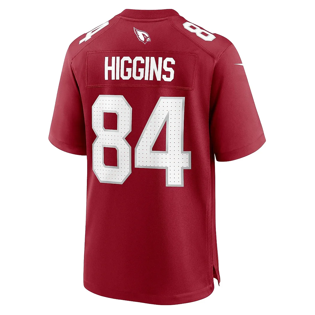 Zennovawear Men's Arizona Cardinals Elijah Higgins Cardinal Team Game Jersey