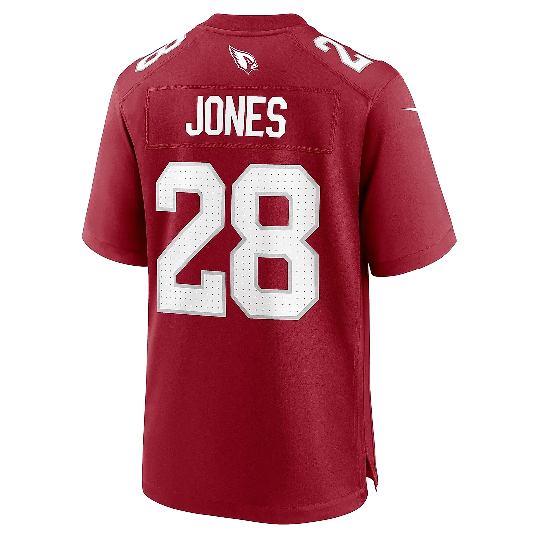 Zennovawear Men's Arizona Cardinals Elijah Jones Cardinal Team Game Jersey