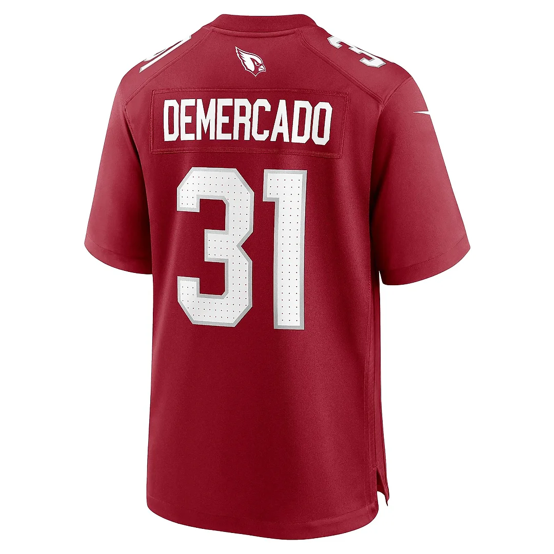 Zennovawear Men's Arizona Cardinals Emari Demercado Cardinal Team Game Jersey