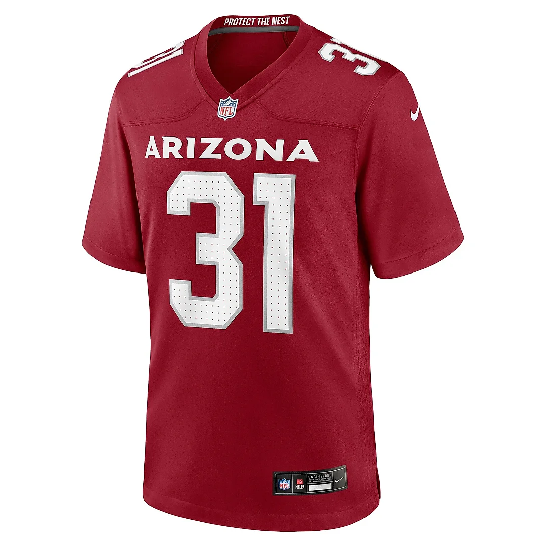 Zennovawear Men's Arizona Cardinals Emari Demercado Cardinal Team Game Jersey