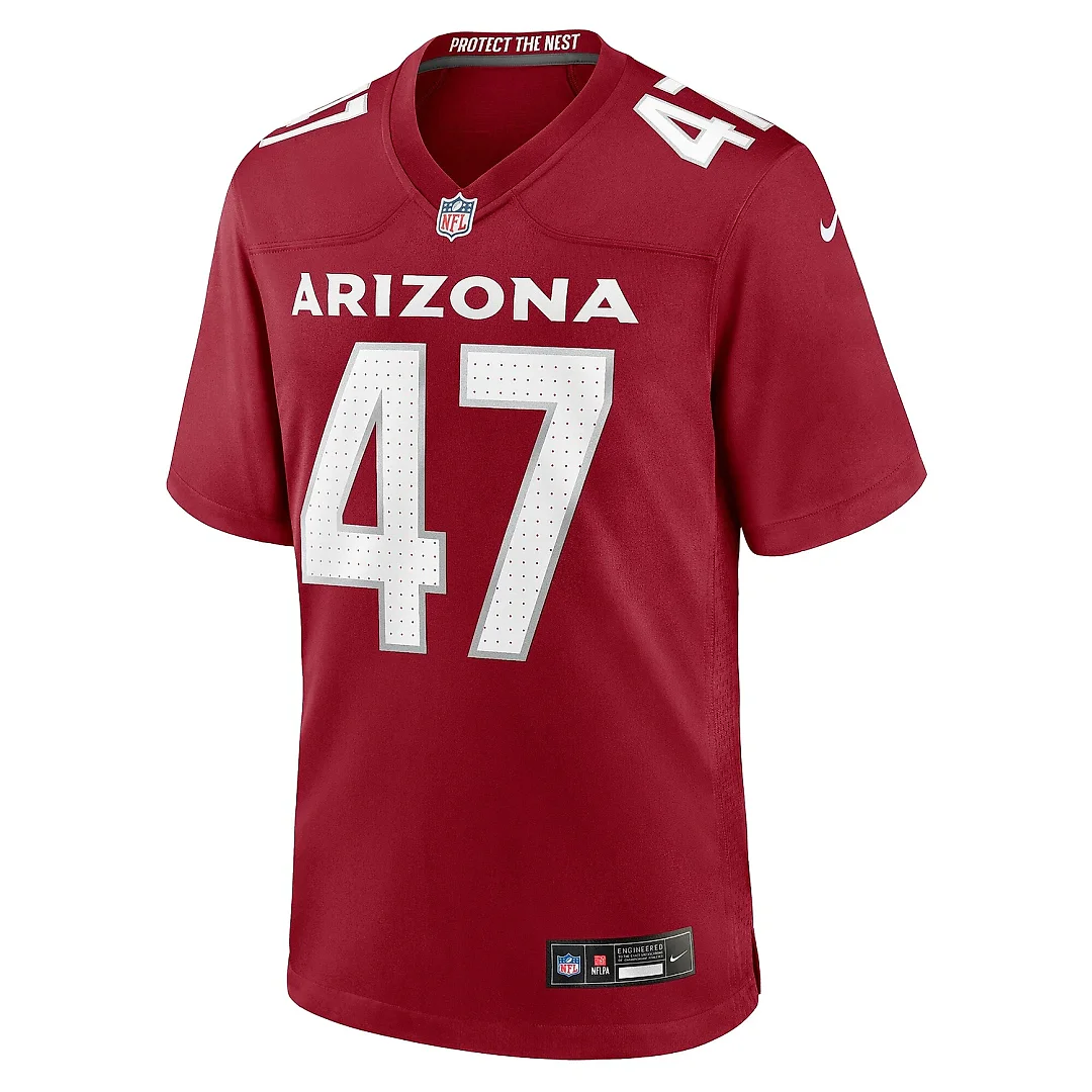 Zennovawear Men's Arizona Cardinals Ezekiel Turner Cardinal Team Game Jersey