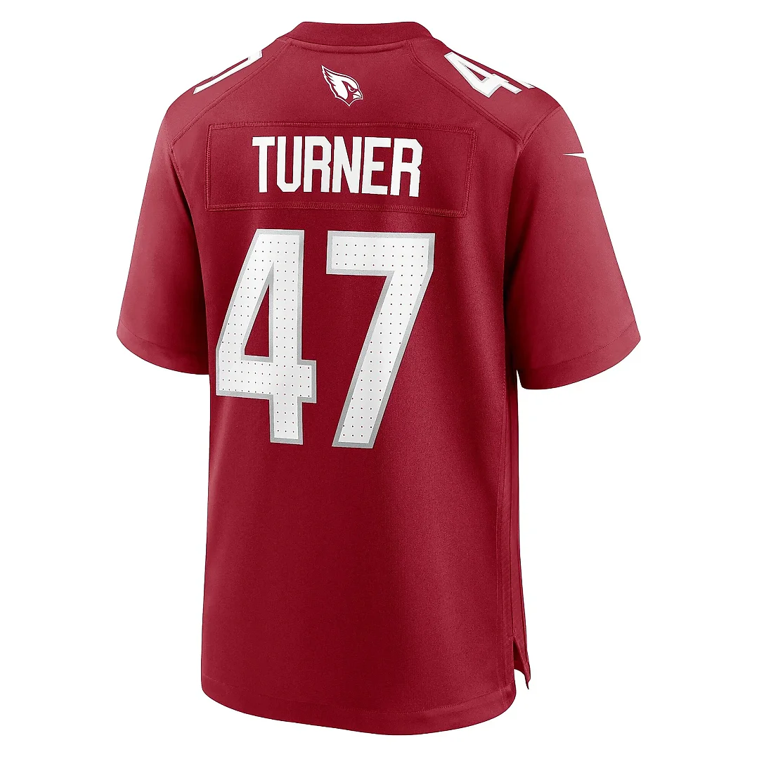 Zennovawear Men's Arizona Cardinals Ezekiel Turner Cardinal Team Game Jersey