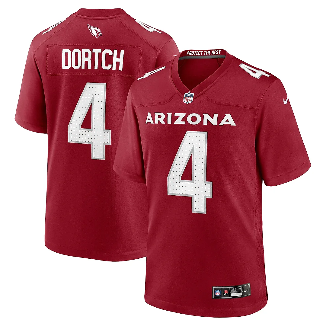 Zennovawear Men's Arizona Cardinals Greg Dortch Cardinal Team Game Jersey