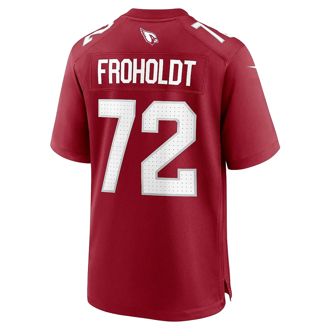 Zennovawear Men's Arizona Cardinals Hjalte Froholdt Cardinal Team Game Jersey
