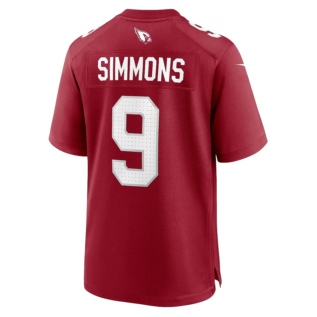 Zennovawear Men's Arizona Cardinals Isaiah Simmons Cardinal Game Player Jersey