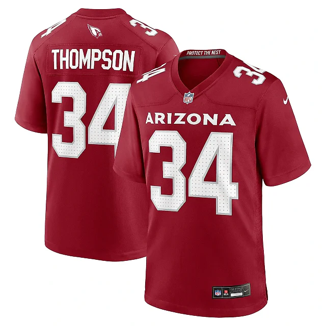 Zennovawear Men's Arizona Cardinals Jalen Thompson Cardinal Team Game Jersey