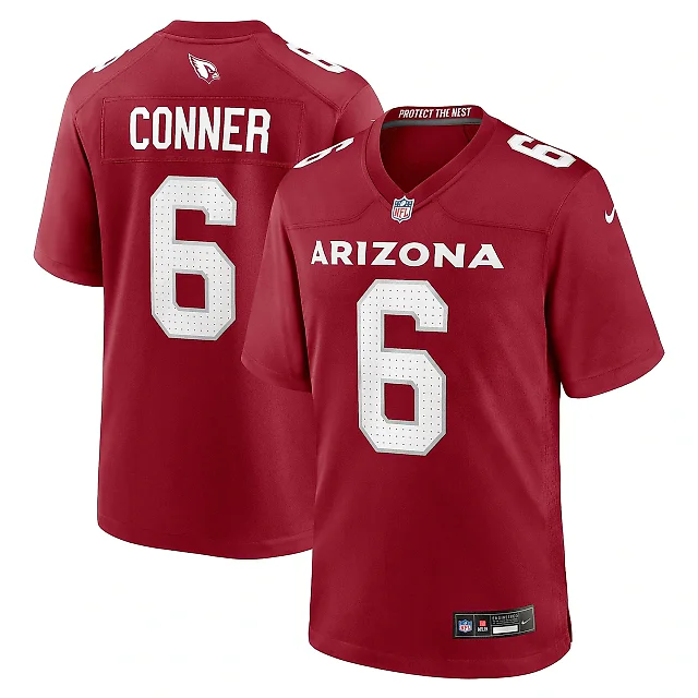 Zennovawear Men's Arizona Cardinals James Conner Cardinal Home Game Jersey