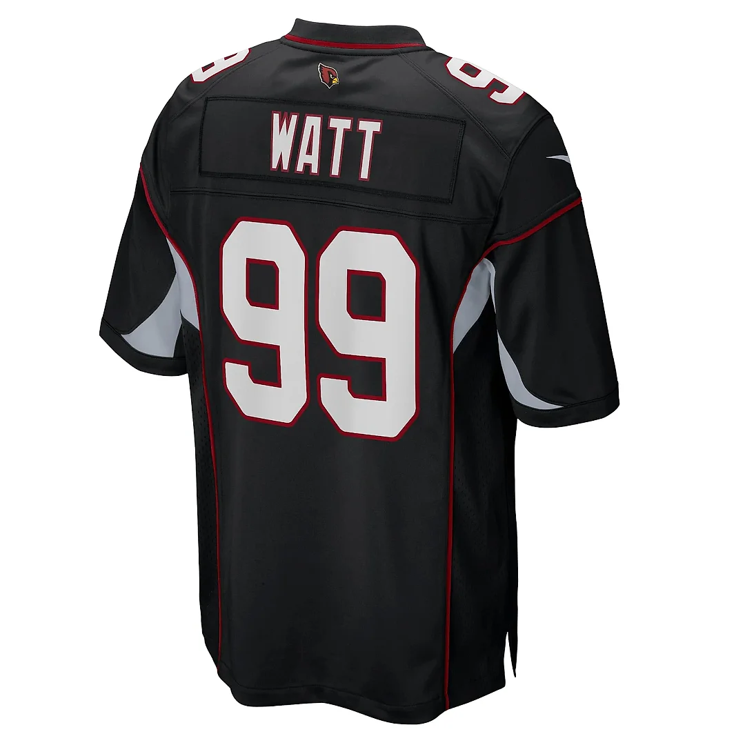 Zennovawear Men's Arizona Cardinals J.J. Watt Black Alternate Game Jersey