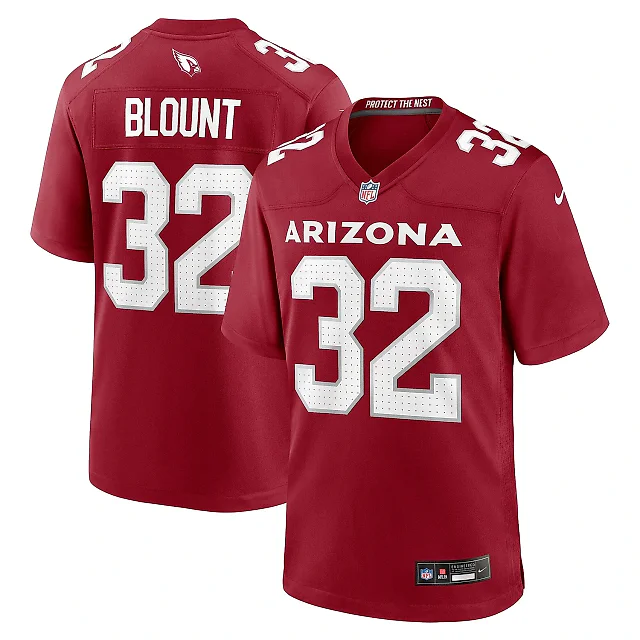 Zennovawear Men's Arizona Cardinals Joey Blount Cardinal Game Jersey