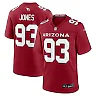Zennovawear Men's Arizona Cardinals Justin Jones Cardinal Team Game Jersey