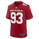 Zennovawear Men's Arizona Cardinals Justin Jones Cardinal Team Game Jersey