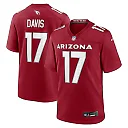 Zennovawear Men's Arizona Cardinals Kaden Davis Cardinal Team Game Jersey