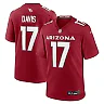 Zennovawear Men's Arizona Cardinals Kaden Davis Cardinal Team Game Jersey