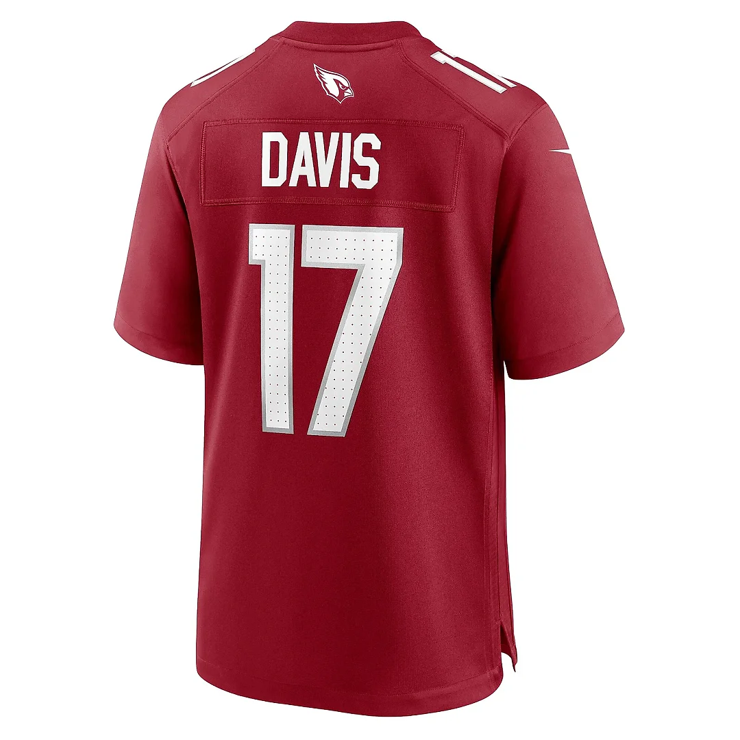 Zennovawear Men's Arizona Cardinals Kaden Davis Cardinal Team Game Jersey