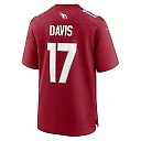Zennovawear Men's Arizona Cardinals Kaden Davis Cardinal Team Game Jersey
