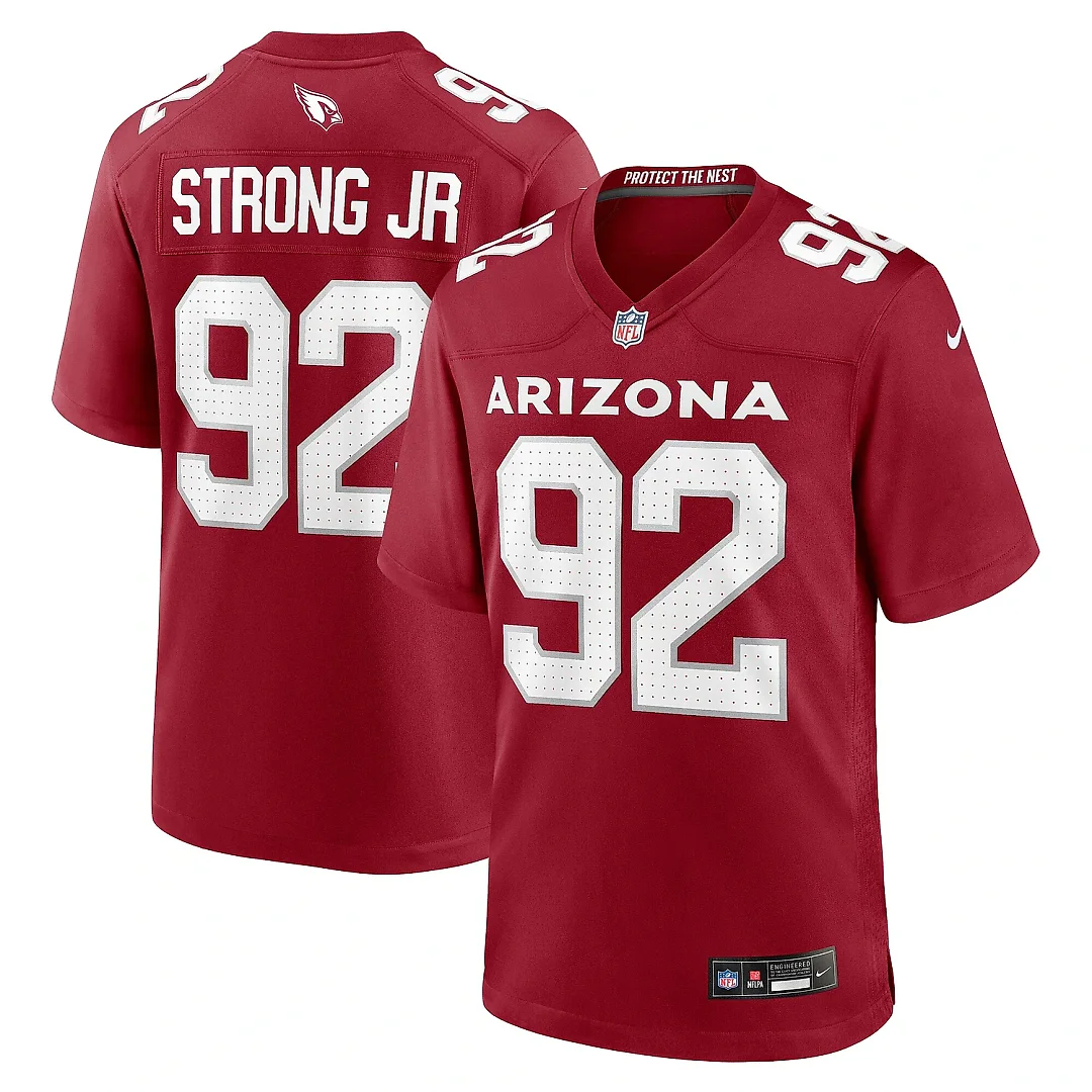 Zennovawear Men's Arizona Cardinals Kevin Strong Cardinal Game Player Jersey