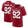 Zennovawear Men's Arizona Cardinals Kevin Strong Cardinal Game Player Jersey