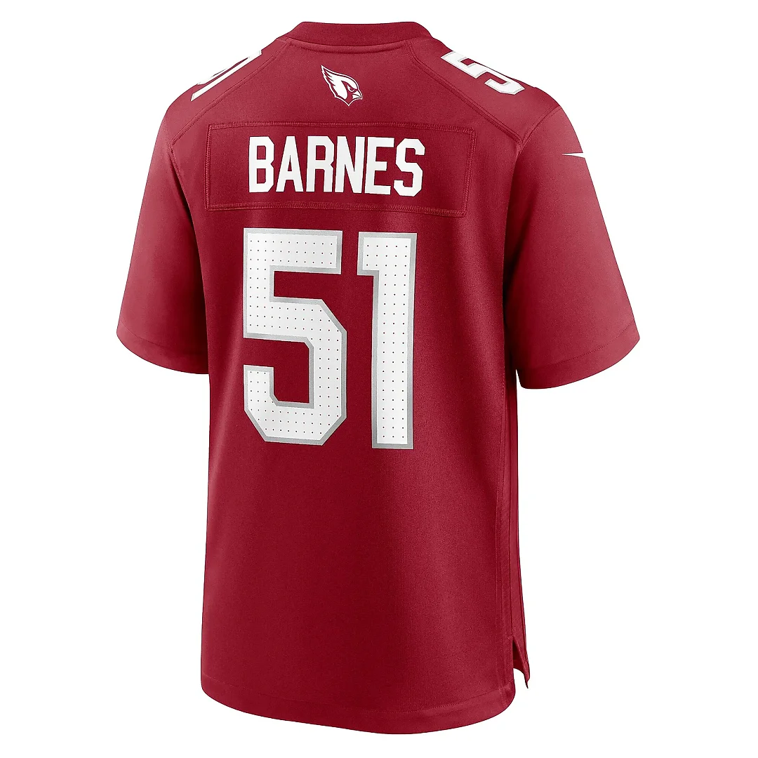 Zennovawear Men's Arizona Cardinals Krys Barnes Cardinal Team Game Jersey