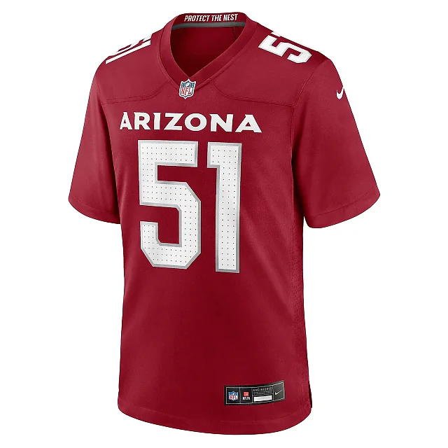 Zennovawear Men's Arizona Cardinals Krys Barnes Cardinal Team Game Jersey