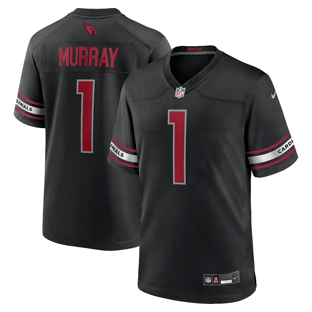 Zennovawear Men's Arizona Cardinals Kyler Murray Black Game Jersey