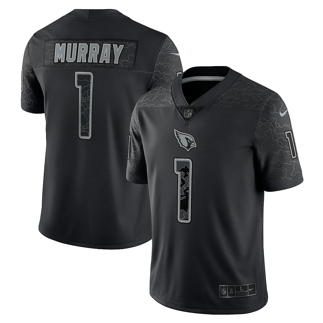 Zennovawear Men's Arizona Cardinals Kyler Murray Black RFLCTV Limited Jersey