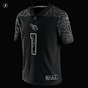 Zennovawear Men's Arizona Cardinals Kyler Murray Black RFLCTV Limited Jersey
