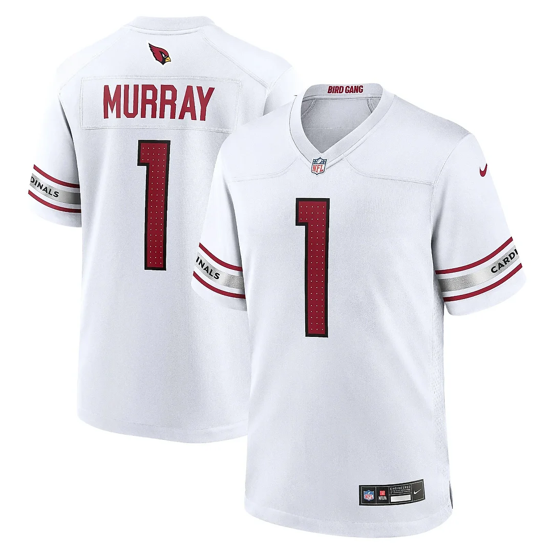 Zennovawear Men's Arizona Cardinals Kyler Murray White Game Player Jersey