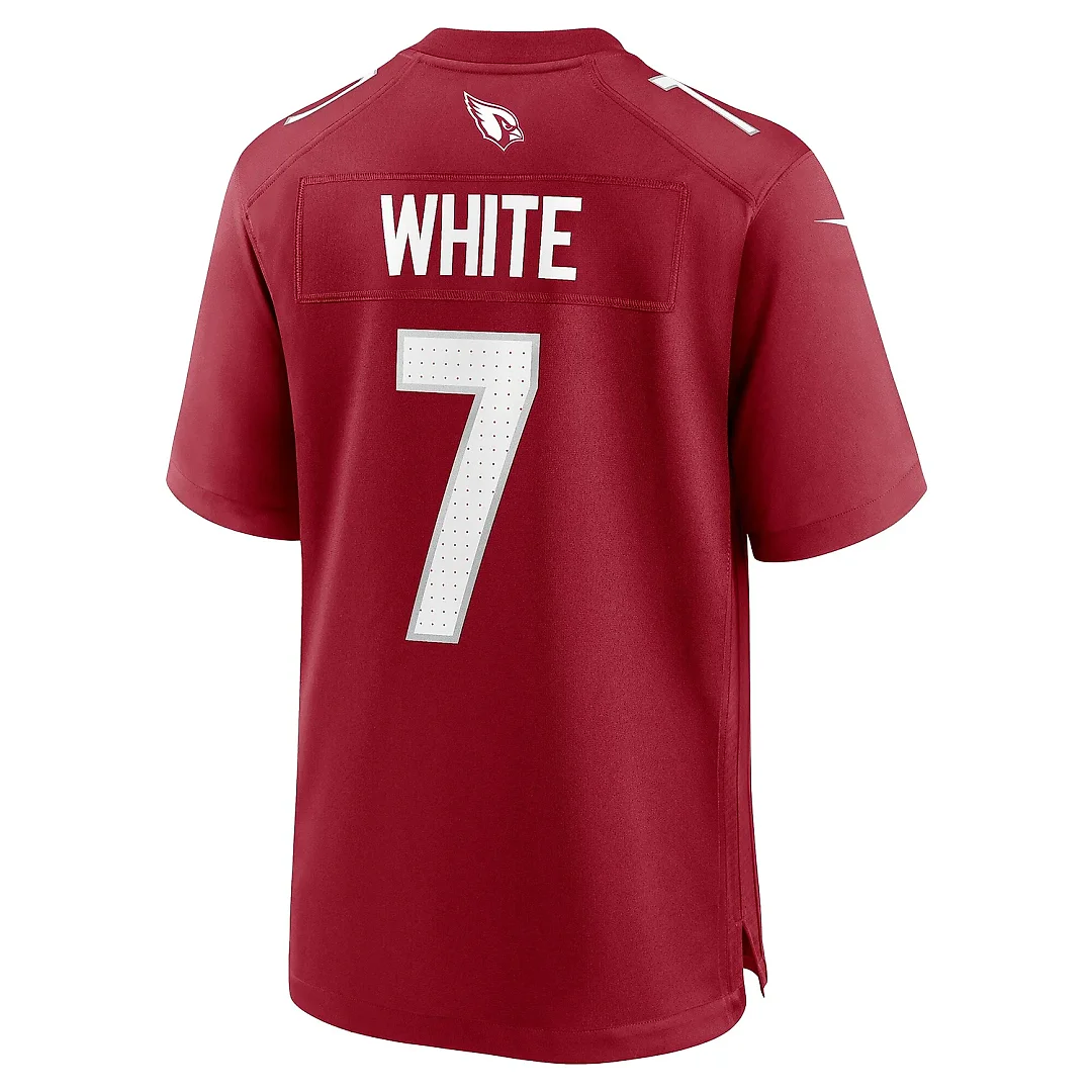 Zennovawear Men's Arizona Cardinals Kyzir White Cardinal Team Game Jersey