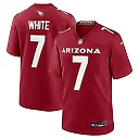 Zennovawear Men's Arizona Cardinals Kyzir White Cardinal Team Game Jersey